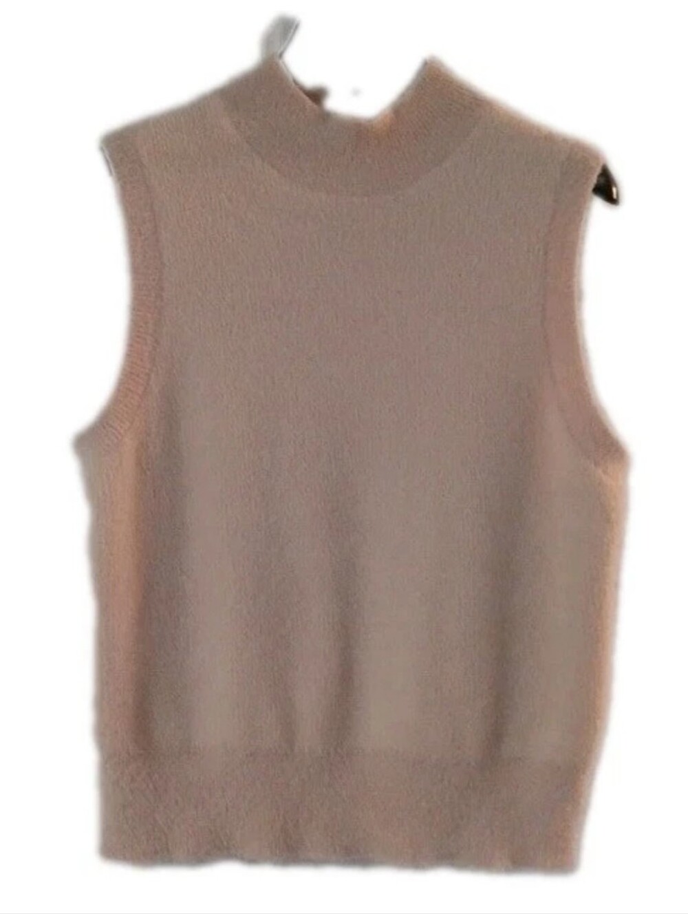Bailey/44 Size L Sweater Light Tan Mock Neck Sleeveless